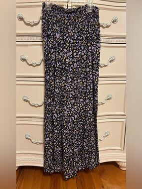 Long floral maxi skirt